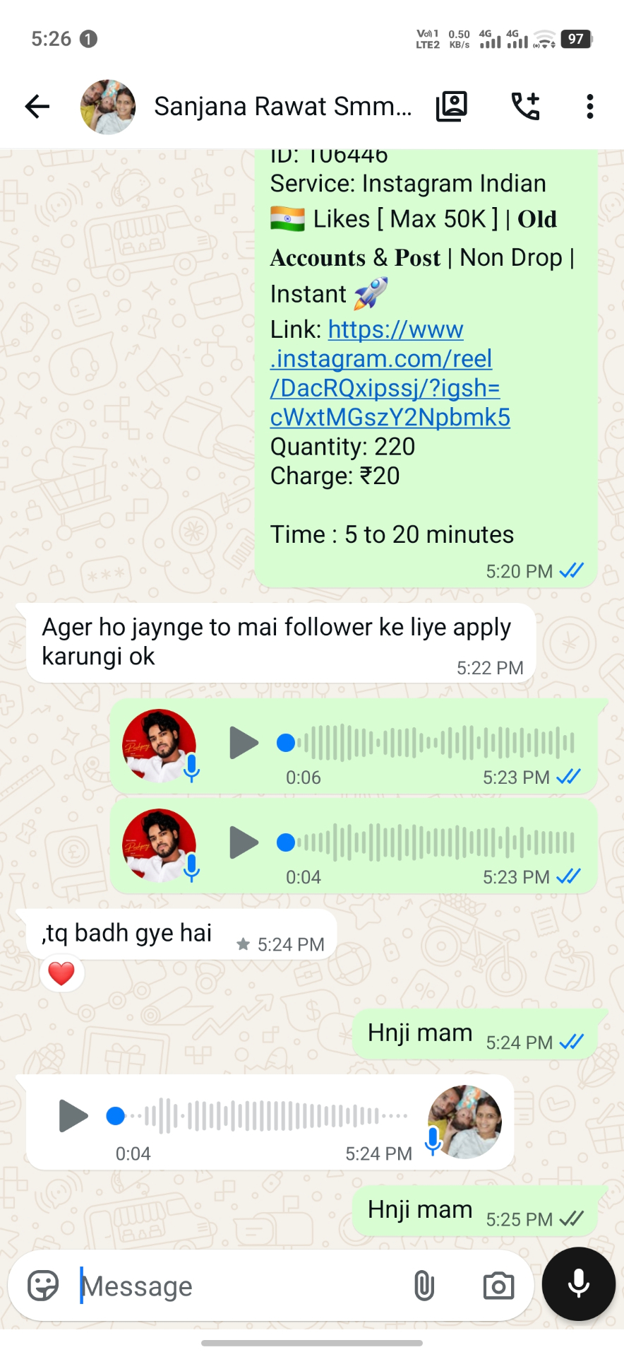 Verified client review — Pushpraj Digital Services
